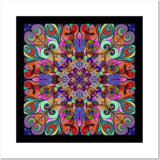 True colors mandala design Posters and Art